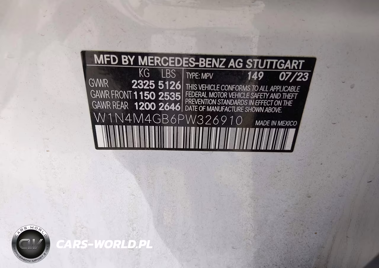 2023 Mercedes-Benz Glb 250 VIN:W1N4M4GB6PW326910 - 9