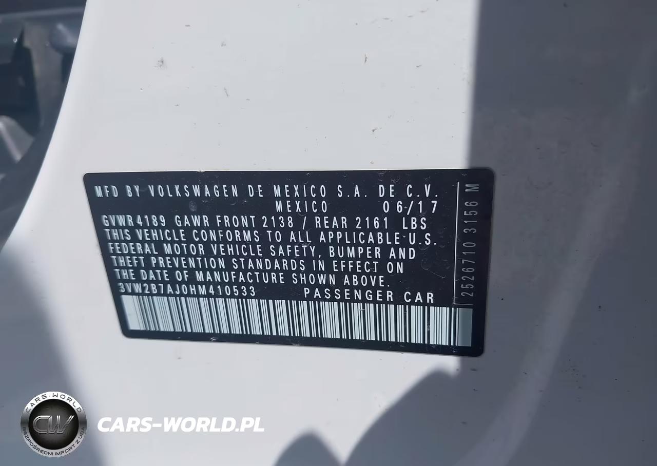2017 Volkswagen Jetta 1.4T S VIN:3VW2B7AJ0HM410533 - 9