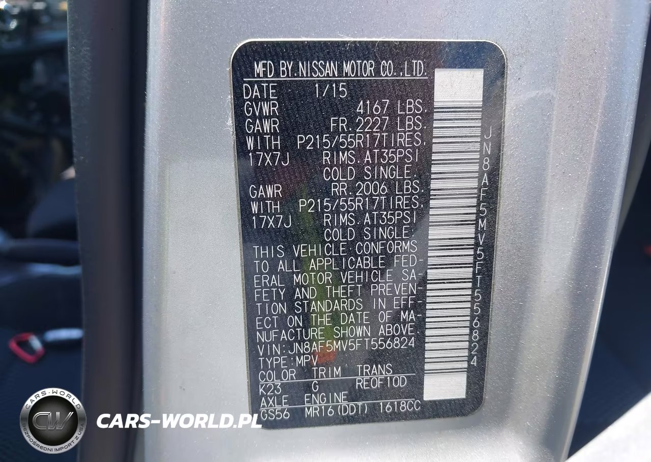 2015 Nissan Juke S VIN:JN8AF5MV5FT556824 - 9