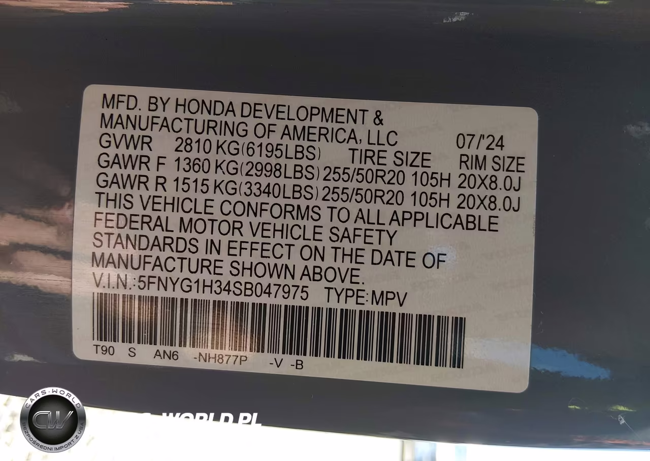 2025 Honda Pilot Sport VIN:5FNYG1H34SB047975 - 9