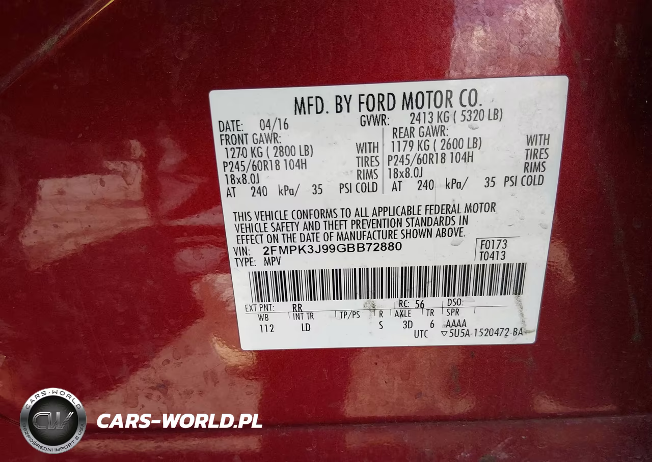 2016 Ford Edge Sel VIN:2FMPK3J99GBB72880 - 9