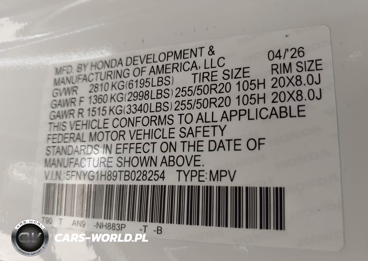 2026 Honda Pilot Elite VIN:5FNYG1H89TB028254 - 9