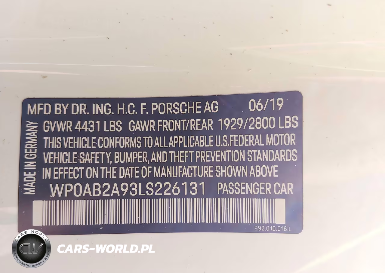 2020 Porsche 911 Carrera 4S VIN:WP0AB2A93LS226131 - 9