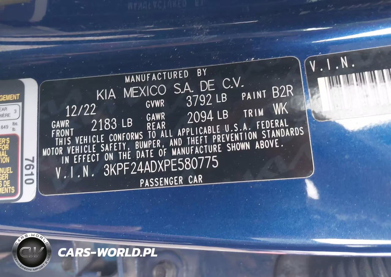 2023 Kia Forte Lxs VIN:3KPF24ADXPE580775 - 9