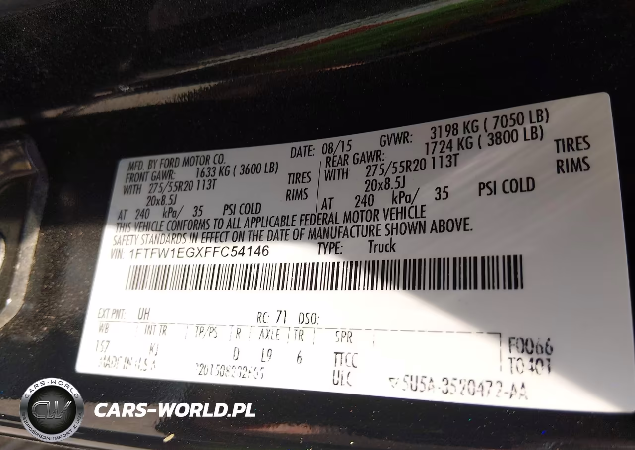 2015 Ford F-150 King Ranch VIN:1FTFW1EGXFFC54146 - 9