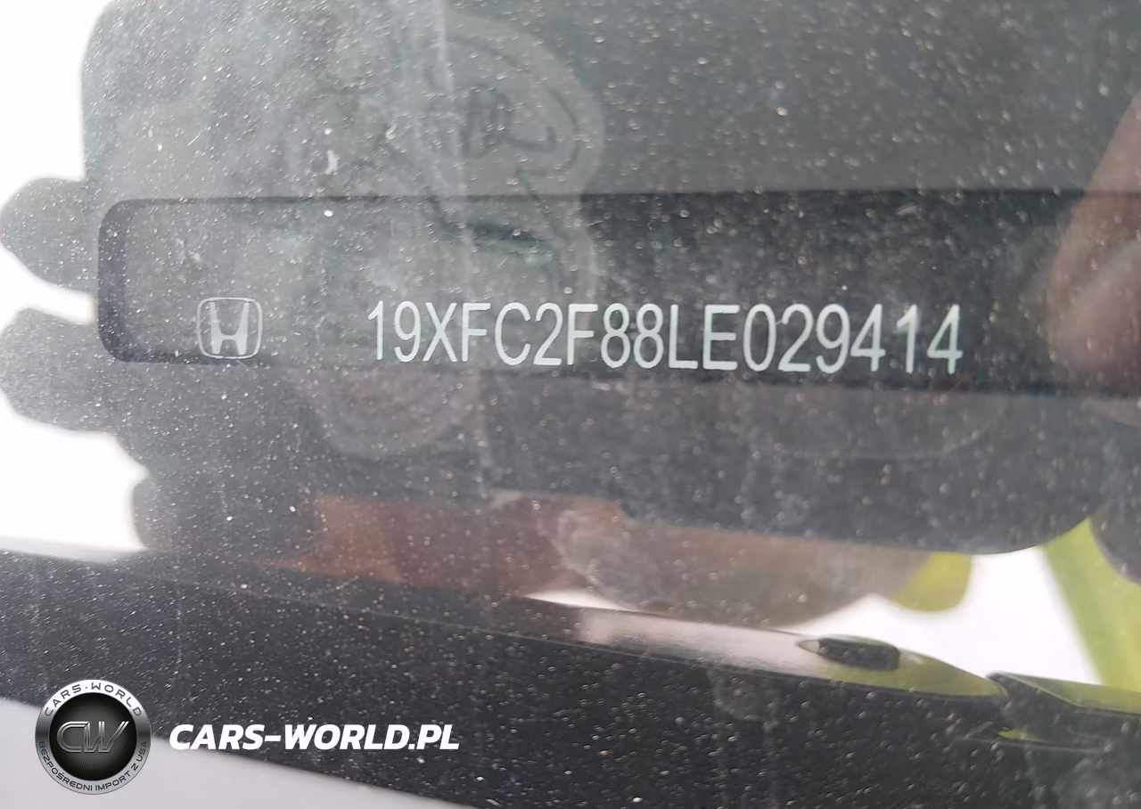 2020 Honda Civic Sport VIN:19XFC2F88LE029414 - 9