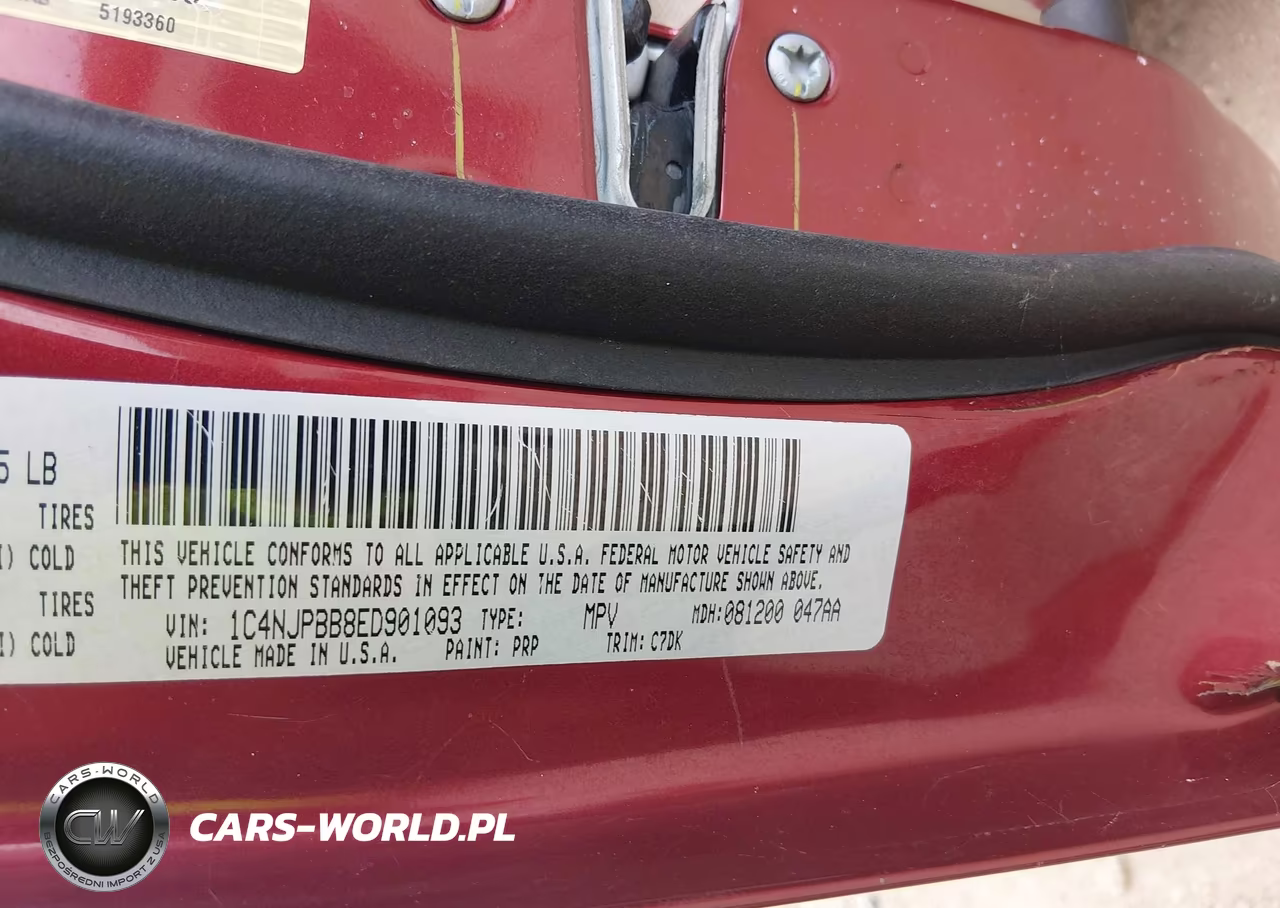 2014 Jeep Patriot Sport VIN:1C4NJPBB8ED901093 - 9