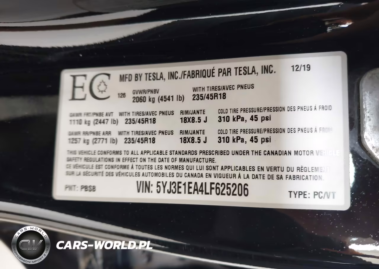 2020 Tesla Model 3 Standard Range Plus Rear-Wheel Drive-Standard Range Rear-Wheel Drive VIN:5YJ3E1EA4LF625206 - 9