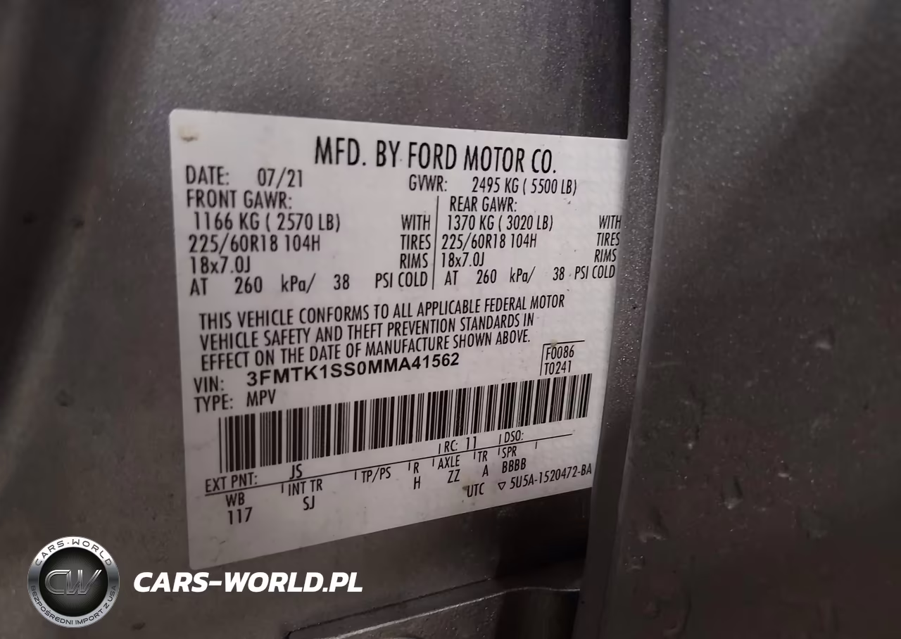 2021 Ford Mustang Mach-E Select VIN:3FMTK1SS0MMA41562 - 9