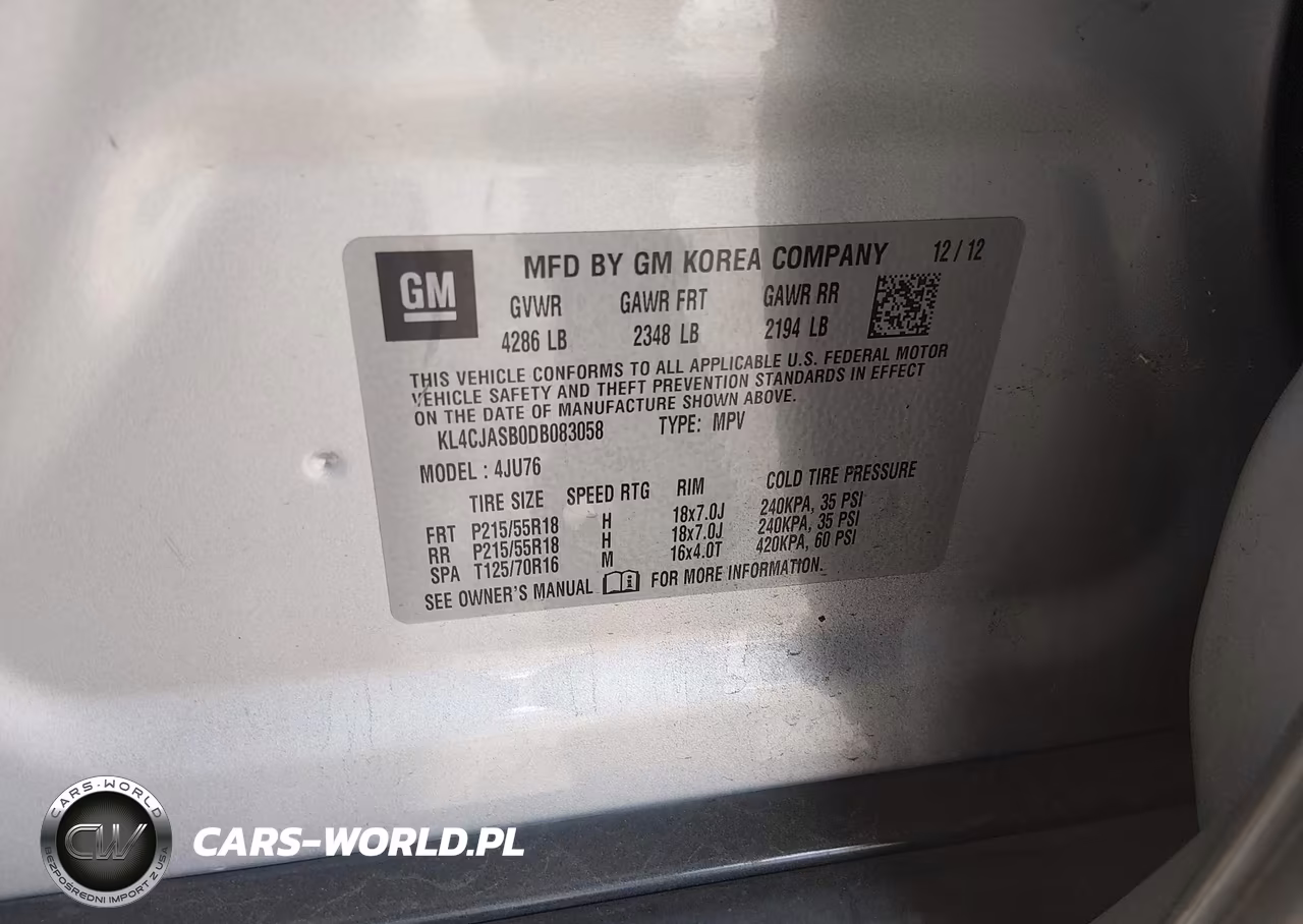 2013 Buick Encore VIN:KL4CJASB0DB083058 - 9