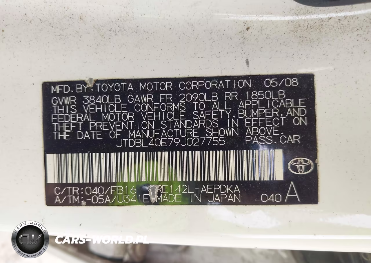 2009 Toyota Corolla Le VIN:JTDBL40E79J027755 - 9