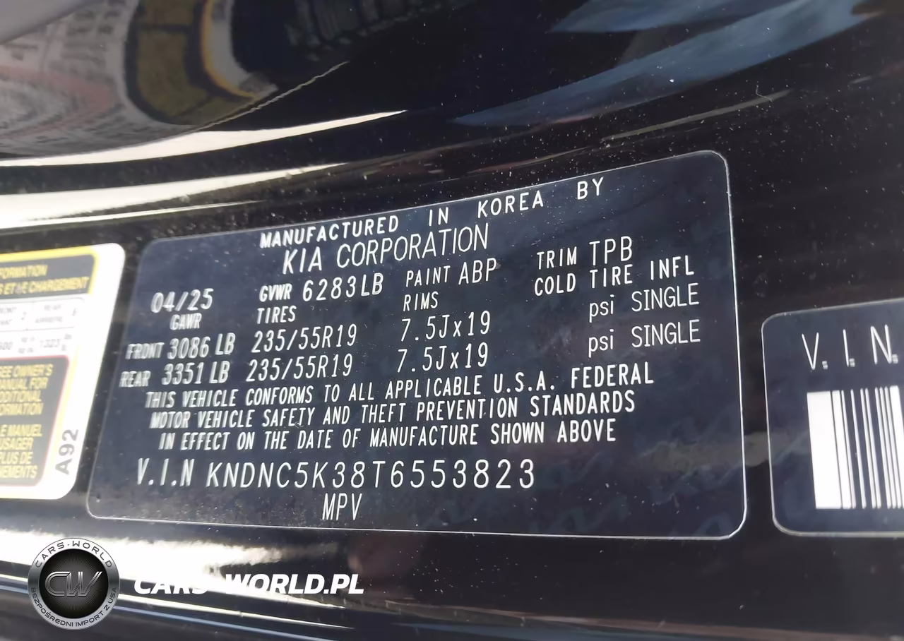 2026 Kia Carnival Mpv Ex VIN:KNDNC5K38T6553823 - 9