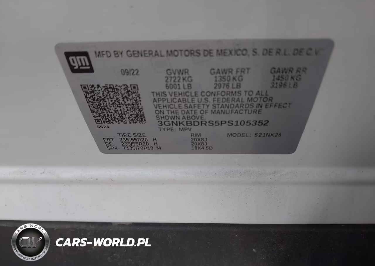 2023 Chevrolet Blazer Fwd 3Lt VIN:3GNKBDRS5PS105352 - 9