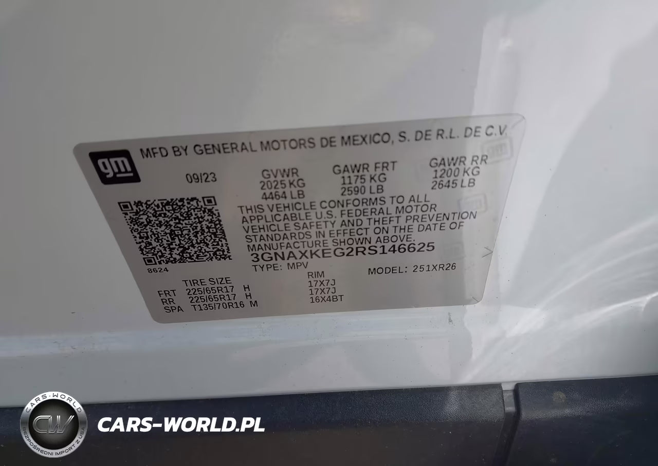 2024 Chevrolet Equinox Fwd Lt VIN:3GNAXKEG2RS146625 - 9