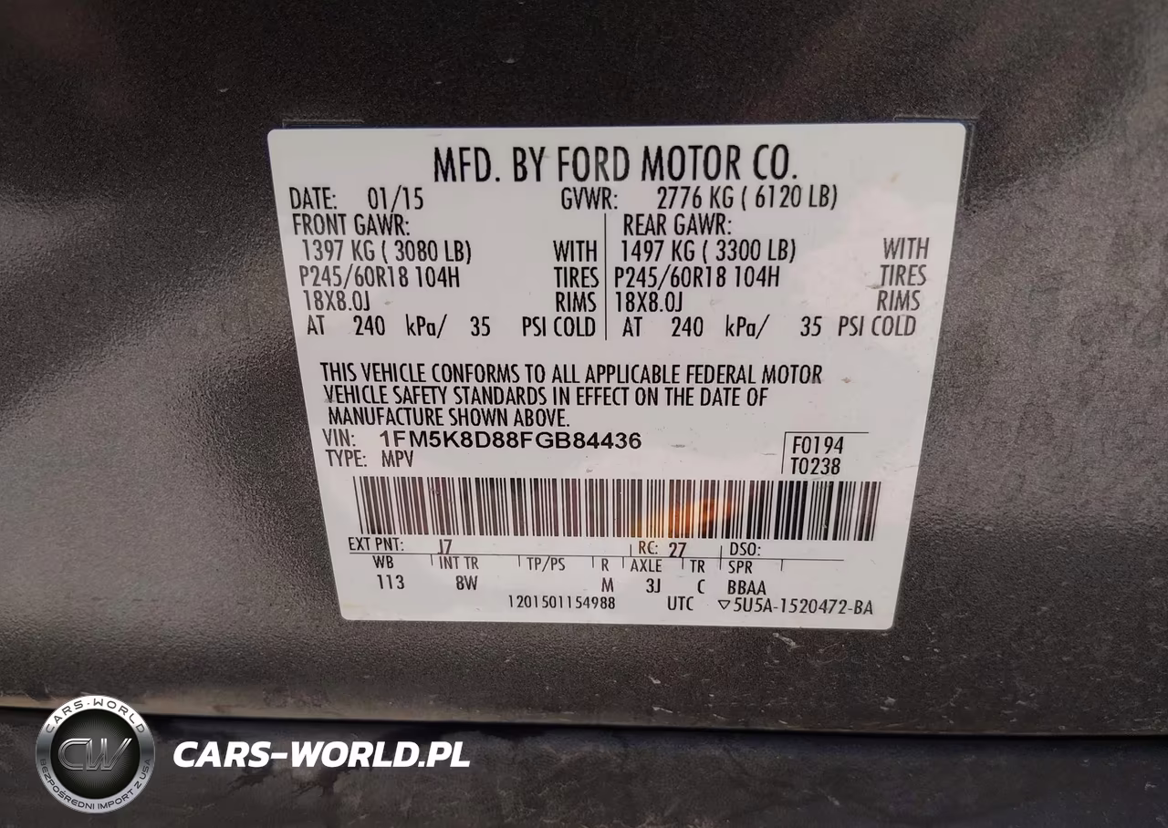 2015 Ford Explorer Xlt VIN:1FM5K8D88FGB84436 - 9