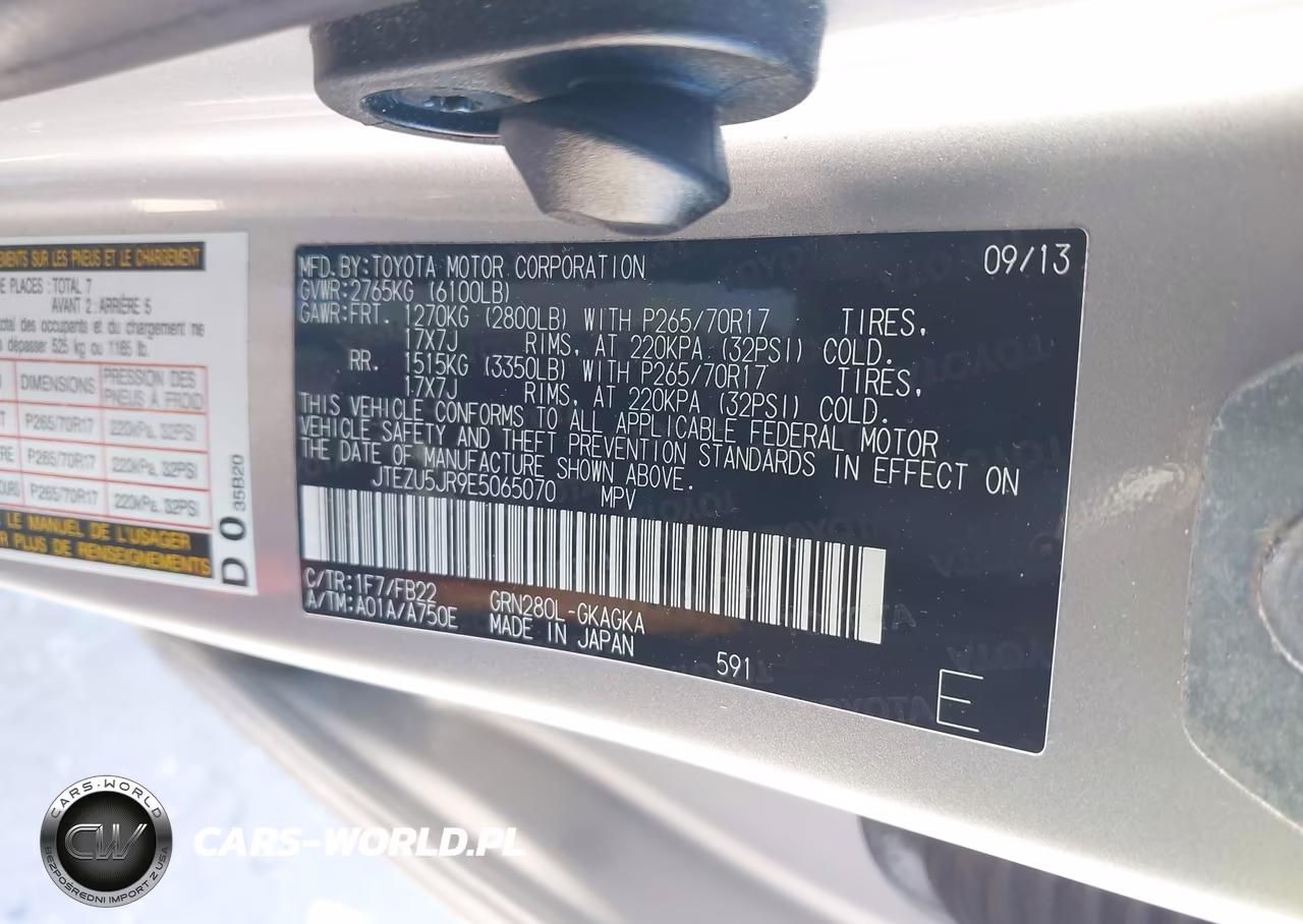 2014 Toyota 4Runner Sr5 VIN:JTEZU5JR9E5065070 - 9