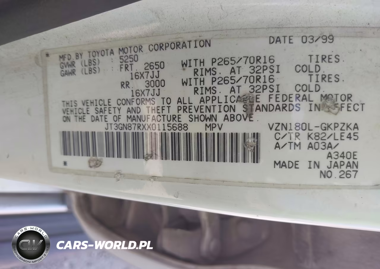 1999 Toyota 4Runner Limited V6 VIN:JT3GN87RXX0115688 - 9