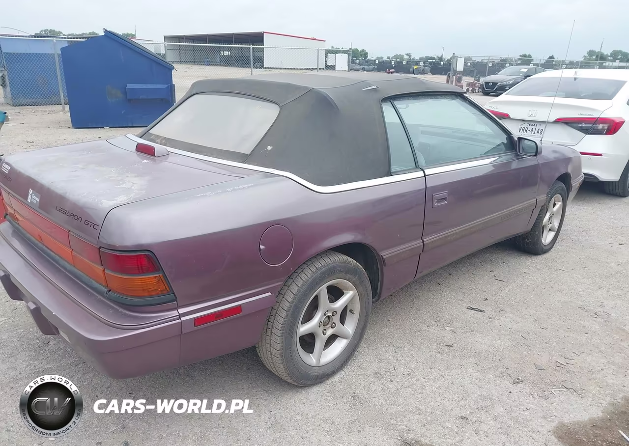 1995 Chrysler Lebaron Gtc VIN:1C3EU4537SF553155 - 4