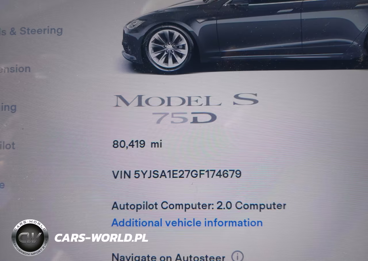 2016 Tesla Model S 60D-70D-75D-85D-90D VIN:5YJSA1E27GF174679 - 15