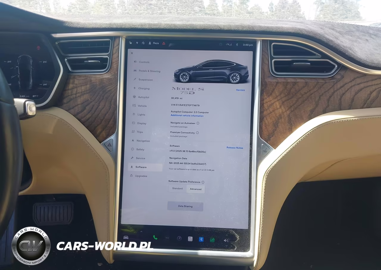 2016 Tesla Model S 60D-70D-75D-85D-90D VIN:5YJSA1E27GF174679 - 18