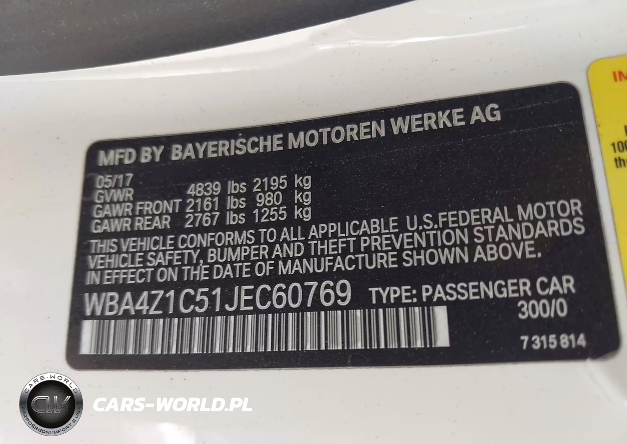 2018 BMW 430I VIN:WBA4Z1C51JEC60769 - 9