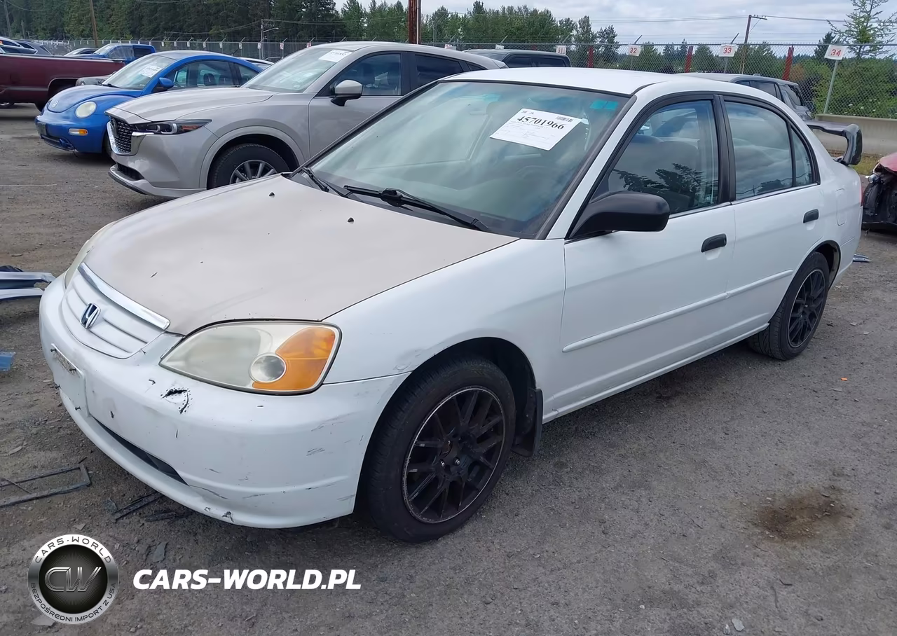 2001 Honda Civic Lx VIN:2HGES16501H613775 - 2