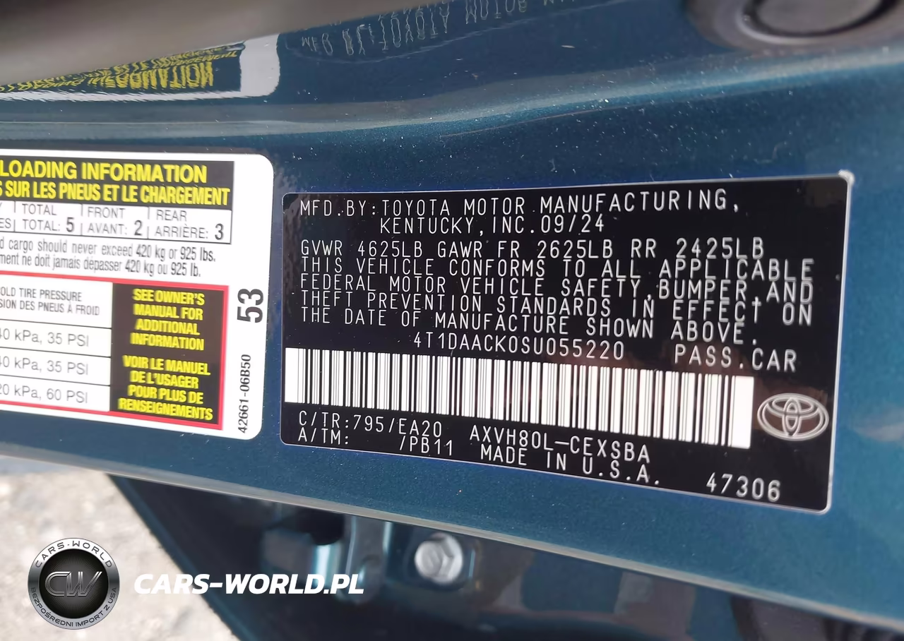 2025 Toyota Camry Se VIN:4T1DAACK0SU055220 - 9