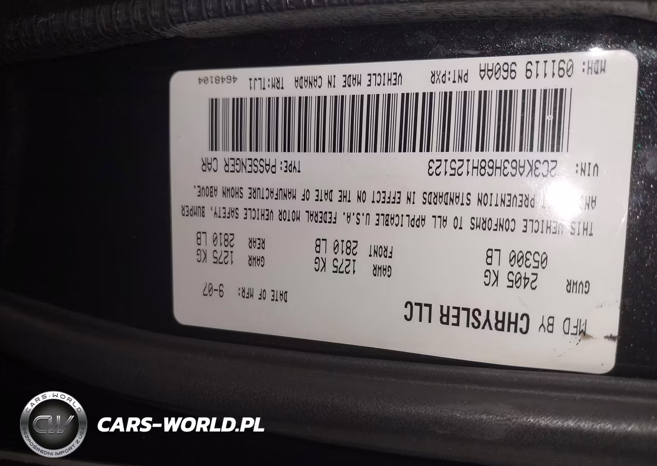 2008 Chrysler 300C Hemi VIN:2C3KA63H68H125123 - 9