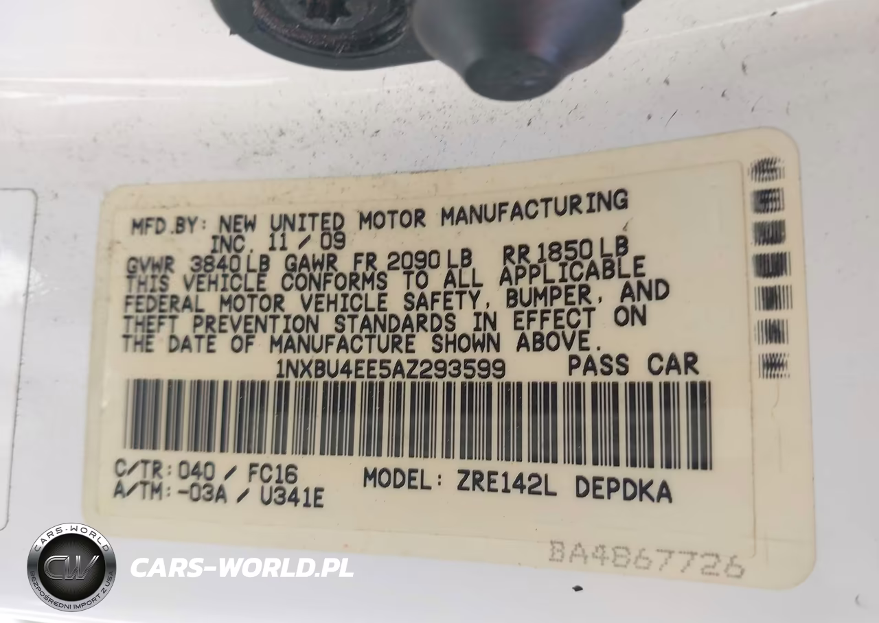 2010 Toyota Corolla Le VIN:1NXBU4EE5AZ293599 - 9