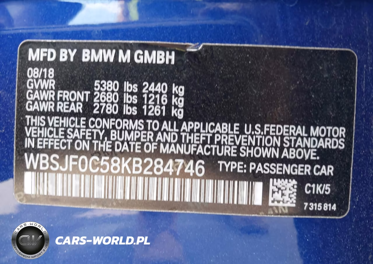 2019 BMW M5 VIN:WBSJF0C58KB284746 - 9