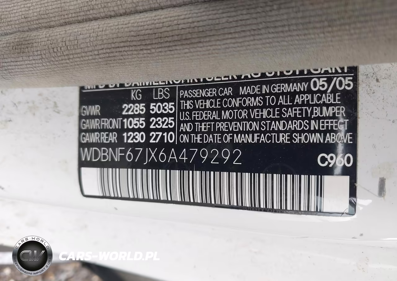 2006 Mercedes-Benz S 350 VIN:WDBNF67JX6A479292 - 9