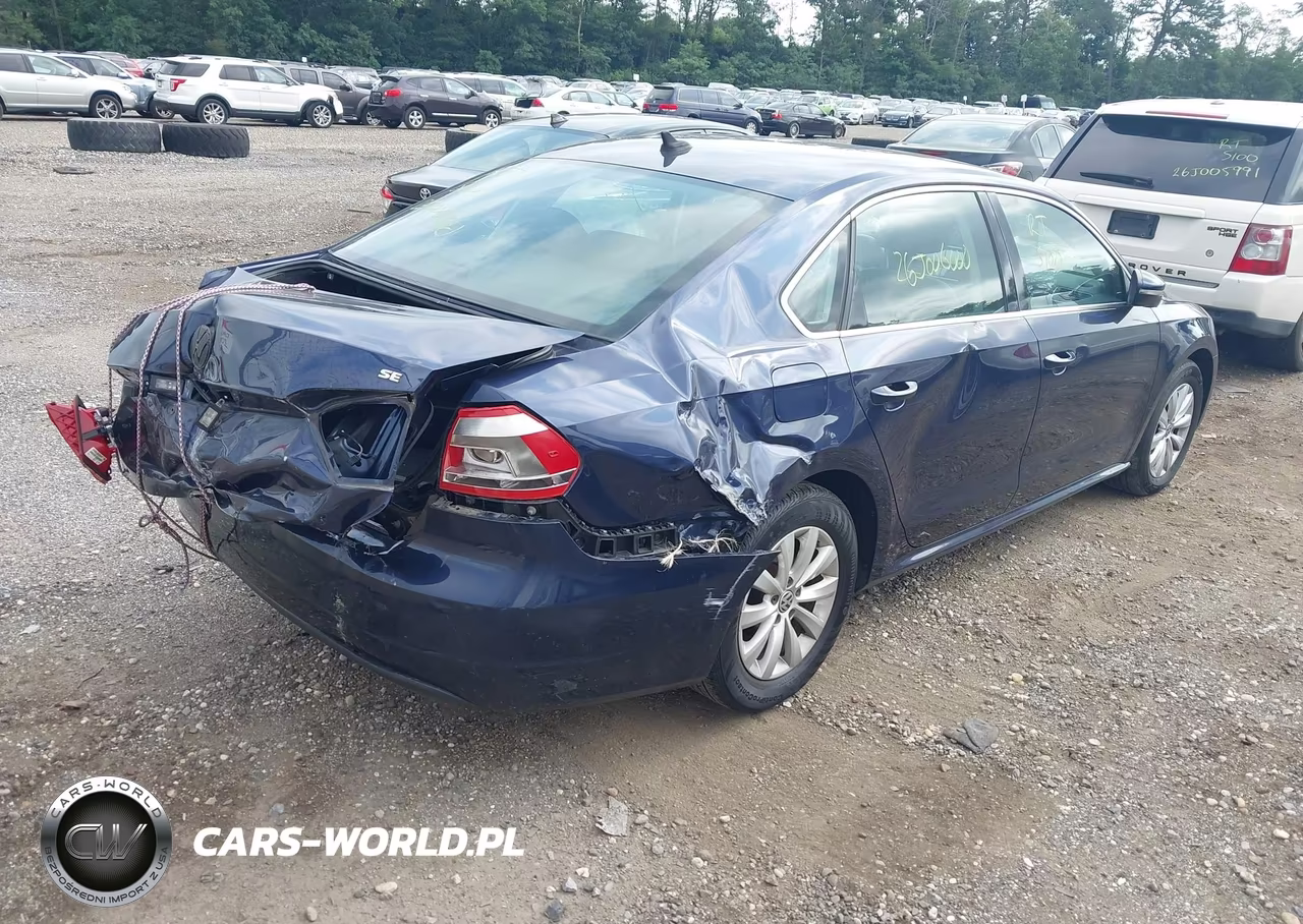 2012 Volkswagen Passat 2.5L Se VIN:1VWBH7A32CC068724 - 4
