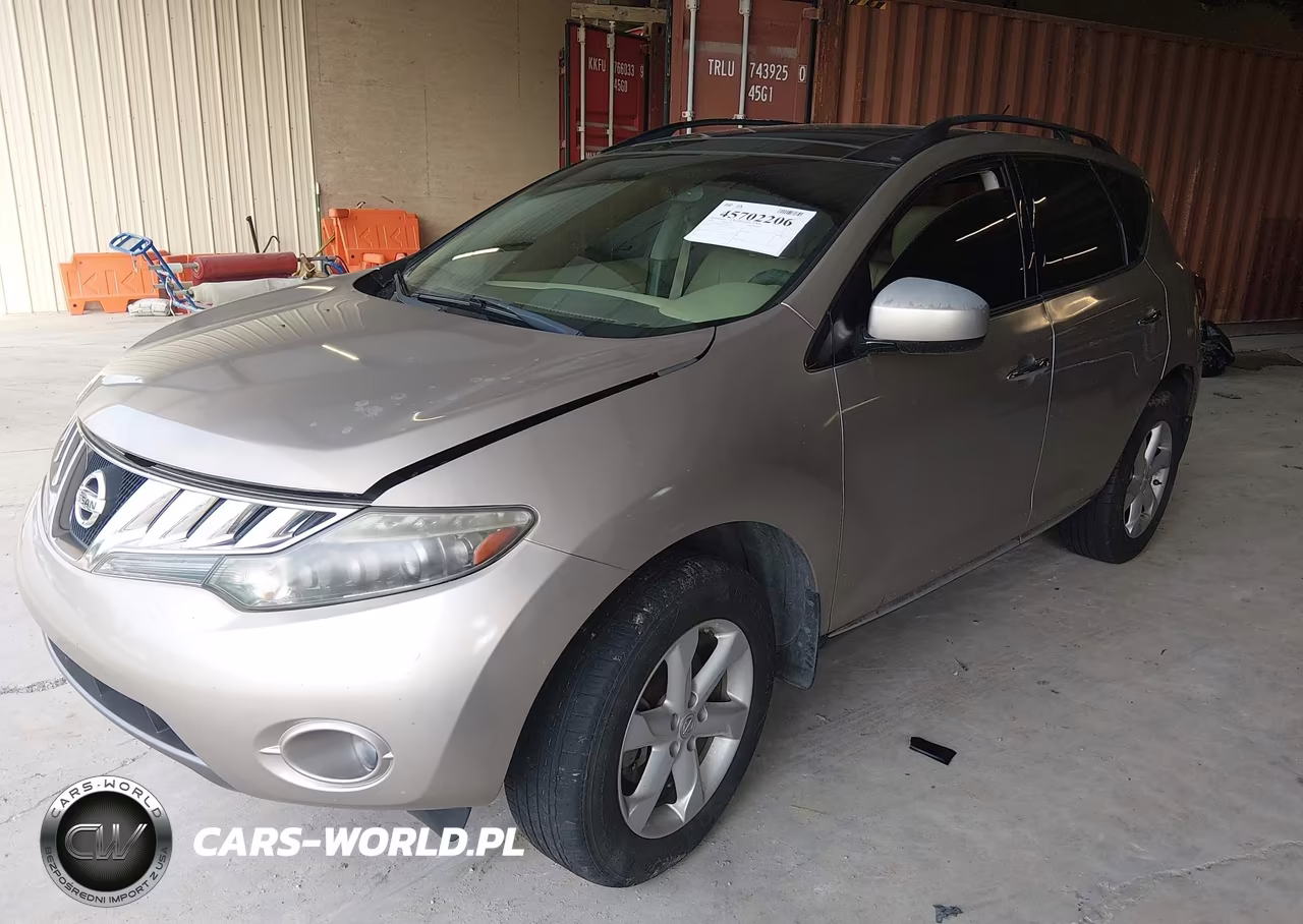 2010 Nissan Murano Sl VIN:JN8AZ1MW1AW135103 - 2
