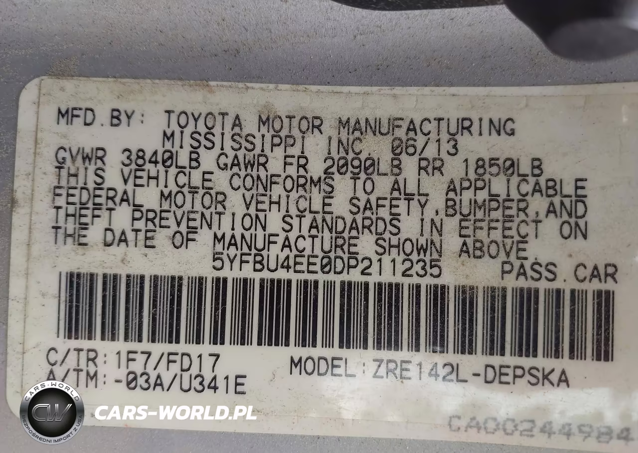 2013 Toyota Corolla S VIN:5YFBU4EE0DP211235 - 9
