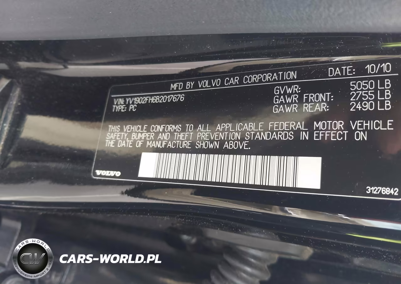 2011 Volvo S60 Moonroof VIN:YV1902FH6B2017676 - 9