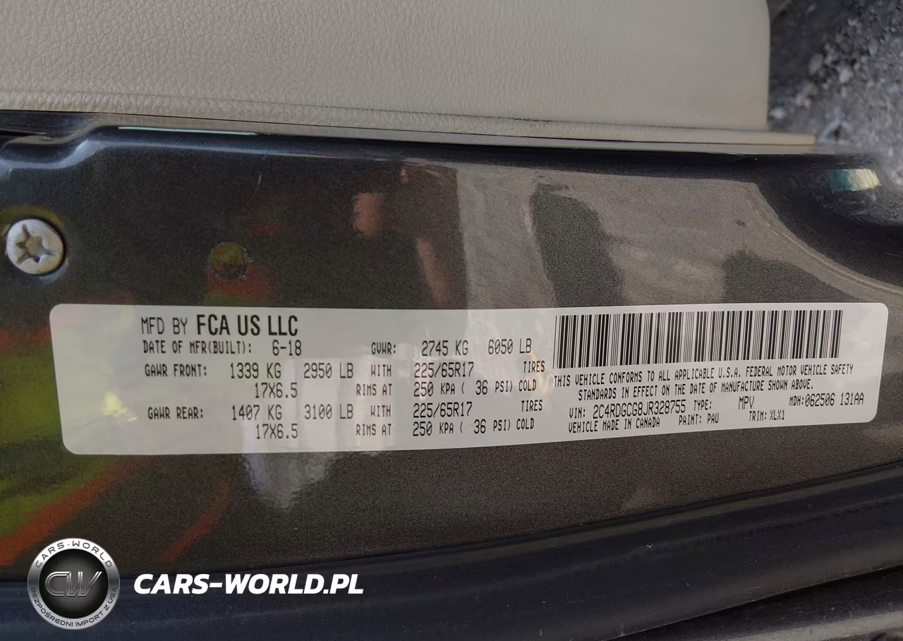 2018 Dodge Grand Caravan Sxt VIN:2C4RDGCG8JR328755 - 9