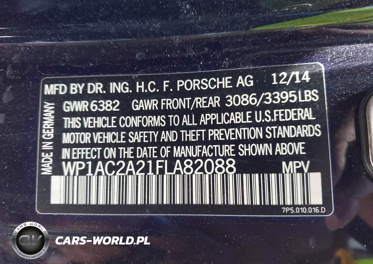 2015 Porsche Cayenne Turbo VIN:WP1AC2A21FLA82088 - 9