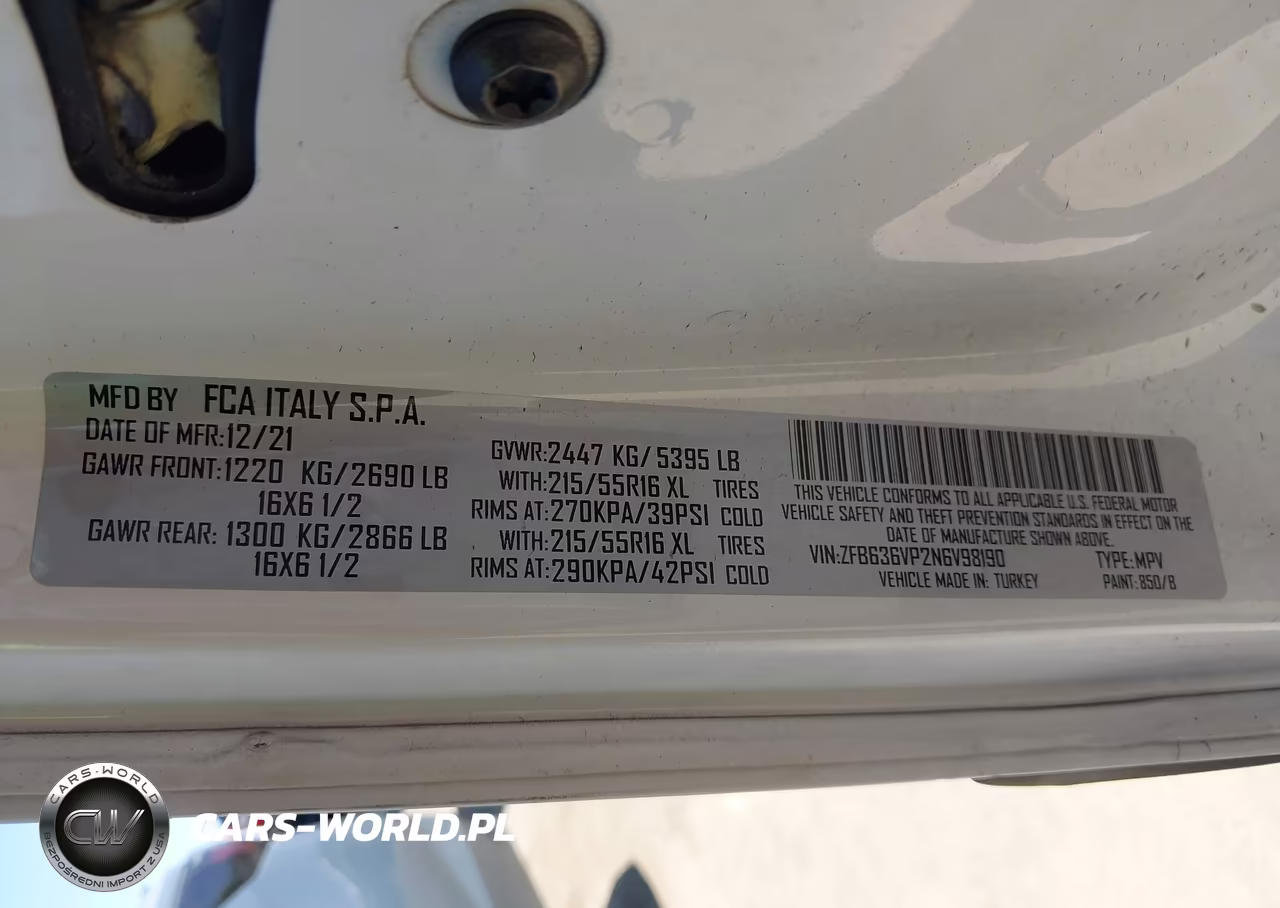 2022 Ram Promaster City Cargo Van VIN:ZFB636VP2N6V98190 - 9