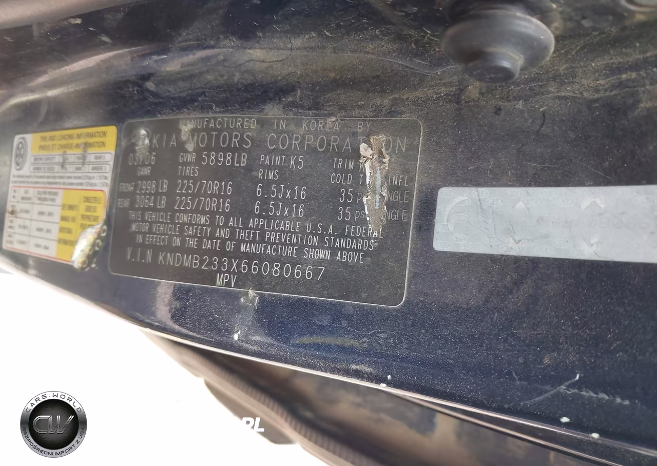 2006 Kia Sedona Ex-Lx VIN:KNDMB233X66080667 - 9
