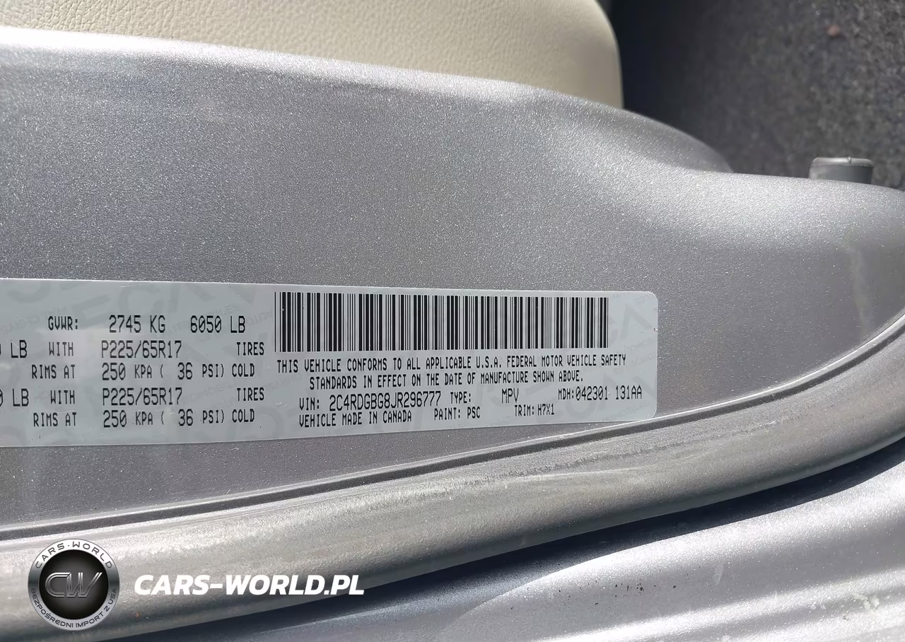 2018 Dodge Grand Caravan Se VIN:2C4RDGBG8JR296777 - 9