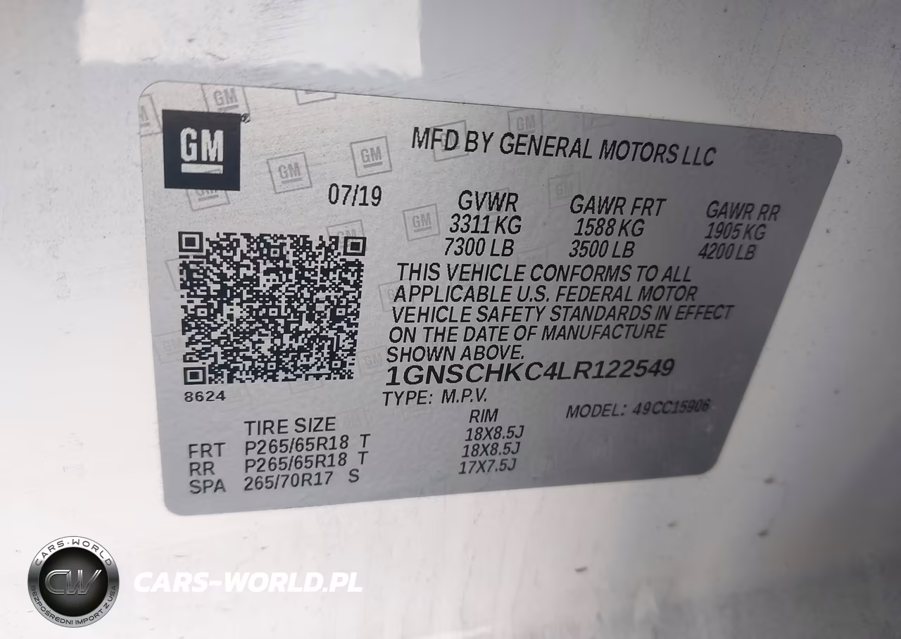 2020 Chevrolet Suburban 2Wd Lt VIN:1GNSCHKC4LR122549 - 9