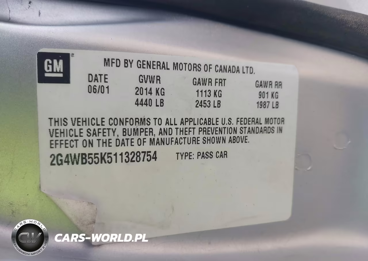 2001 Buick Regal Ls VIN:2G4WB55K511328754 - 9