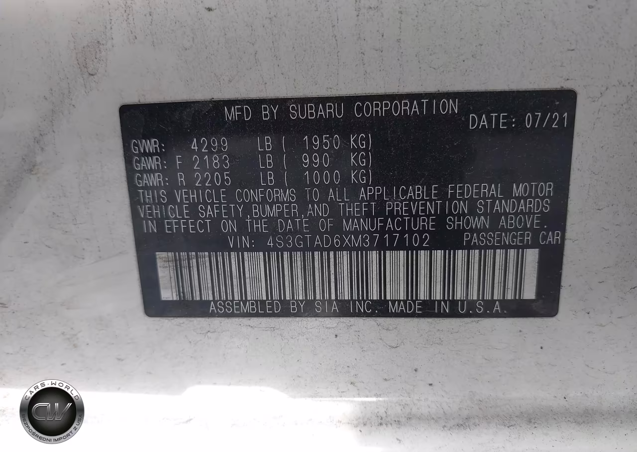 2021 Subaru Impreza Premium 5-Door VIN:4S3GTAD6XM3717102 - 9
