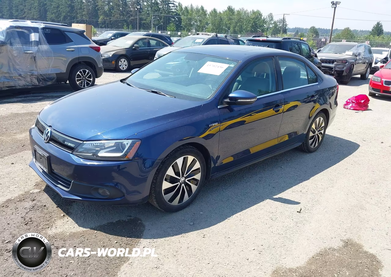 2013 Volkswagen Jetta Hybrid Sel Premium VIN:3VW637AJ1DM306688 - 2