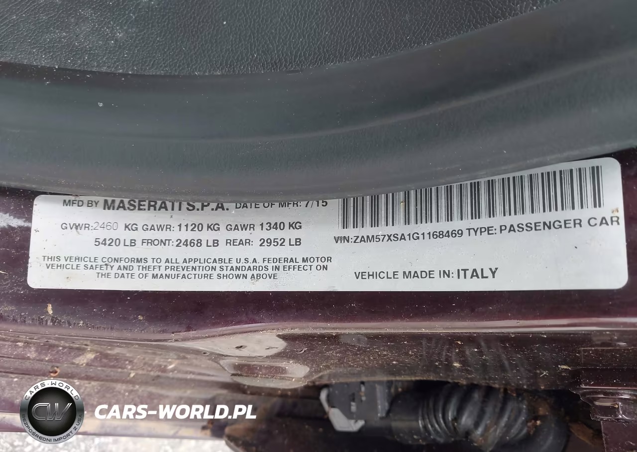 2016 Maserati Ghibli VIN:ZAM57XSA1G1168469 - 9