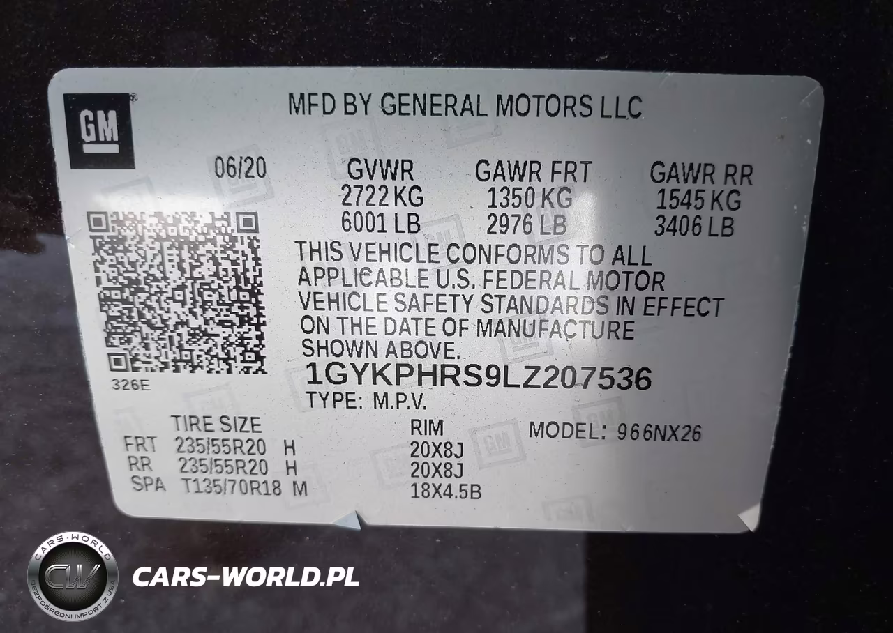 2020 Cadillac Xt6 Awd Sport VIN:1GYKPHRS9LZ207536 - 9