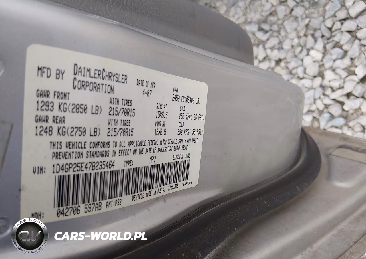 2007 Dodge Caravan Se VIN:1D4GP25E47B235464 - 9
