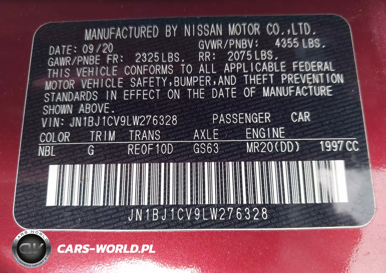 2020 Nissan Rogue Sport Sv Fwd Xtronic Cvt VIN:JN1BJ1CV9LW276328 - 9