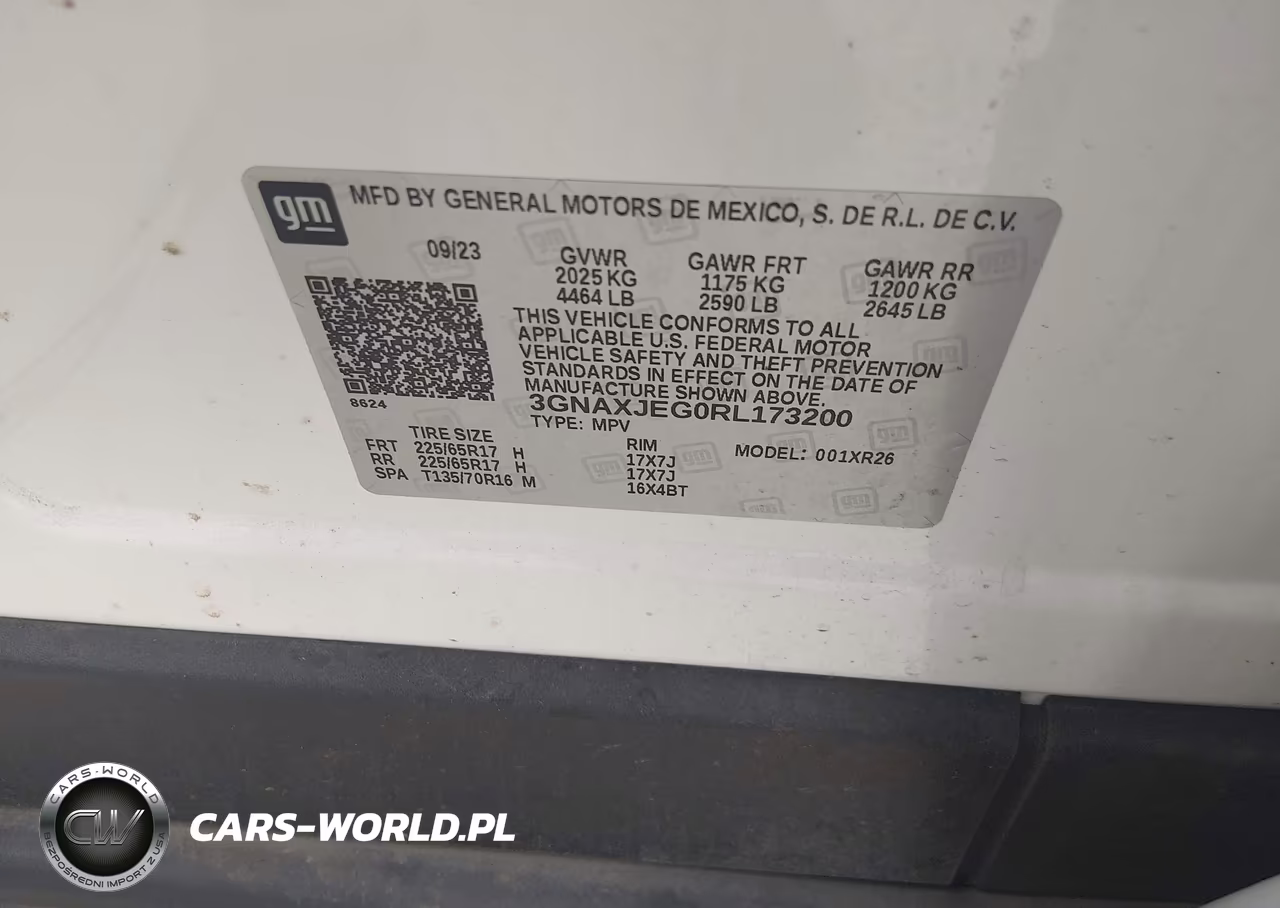 2024 Chevrolet Equinox Fwd 2Fl VIN:3GNAXJEG0RL173200 - 9