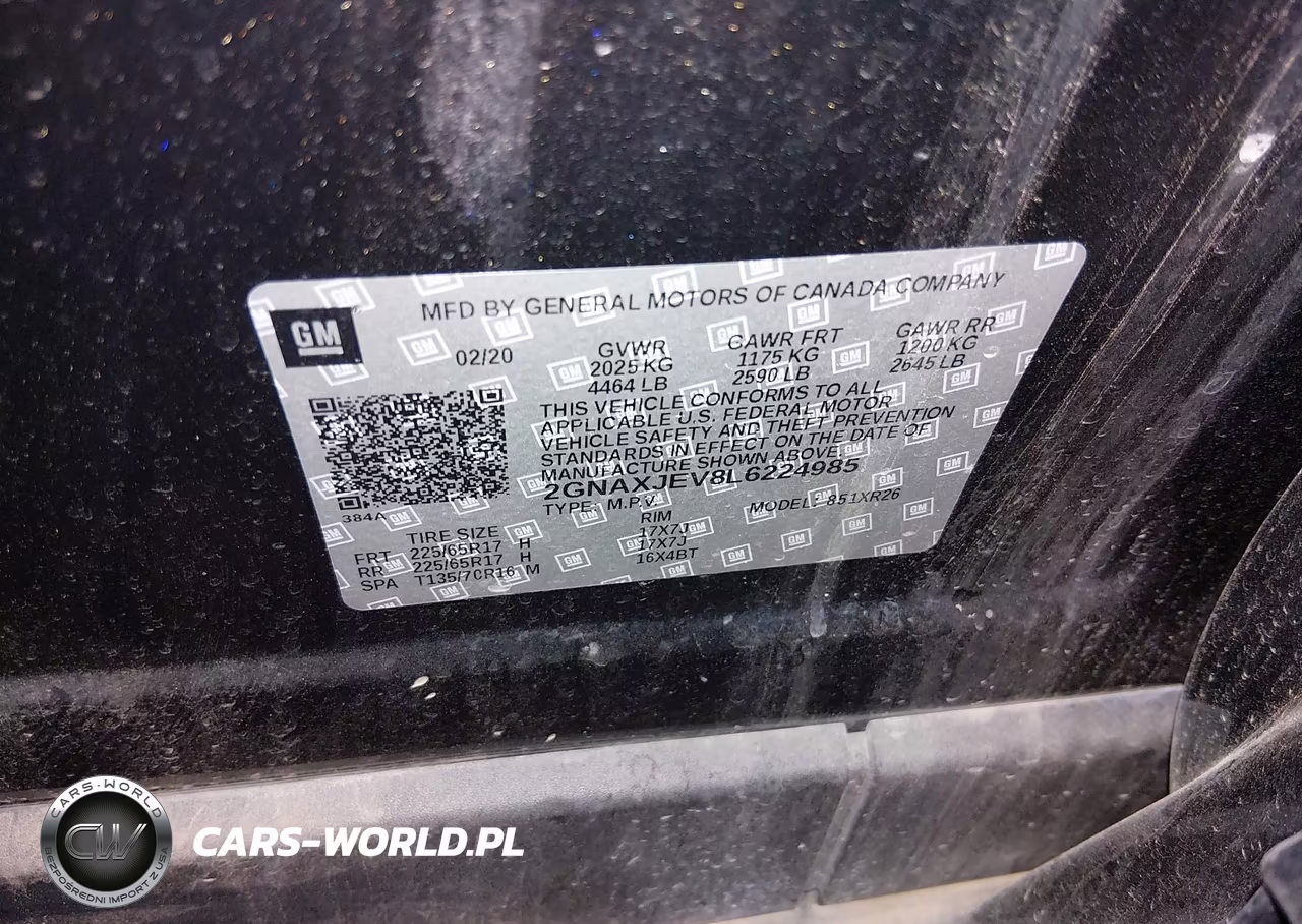 2020 Chevrolet Equinox Fwd 2Fl VIN:2GNAXJEV8L6224985 - 9